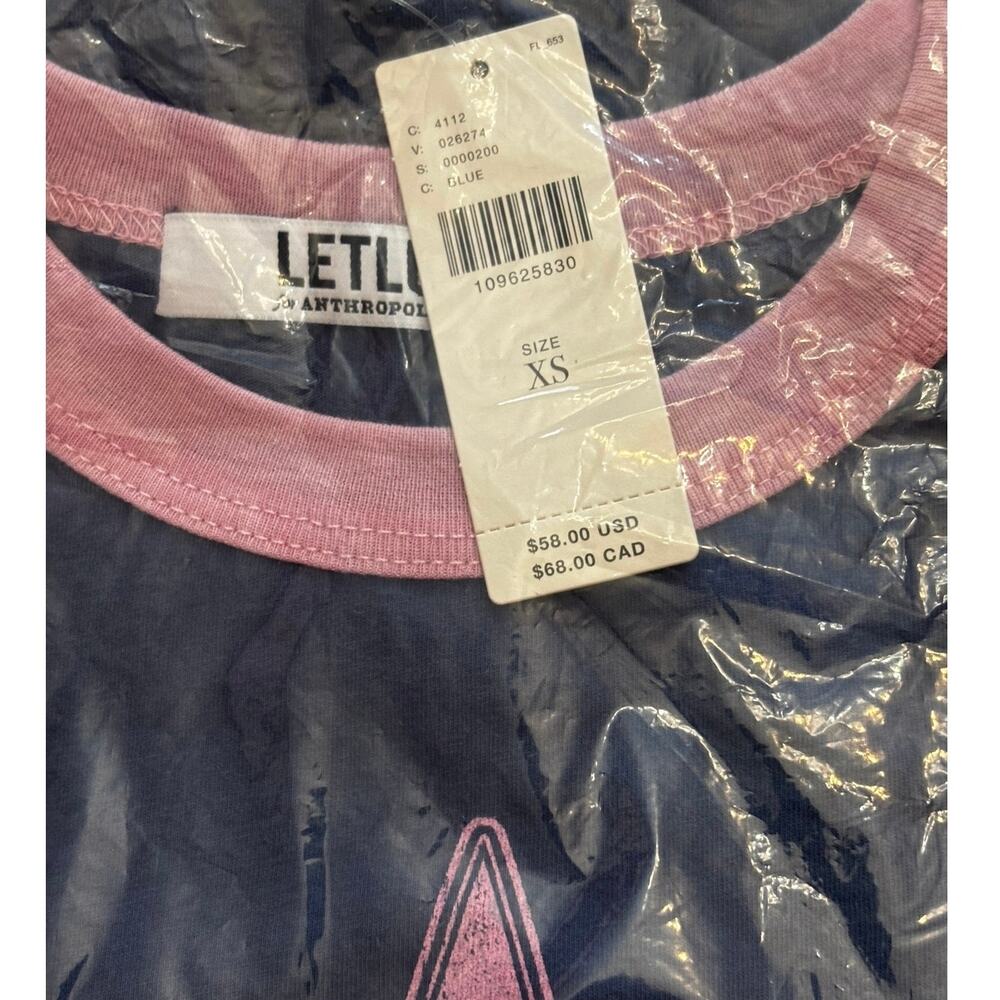 Letluv Star Short-Sleeve Ringer Crew-Neck Tee - Picture 2 of 2